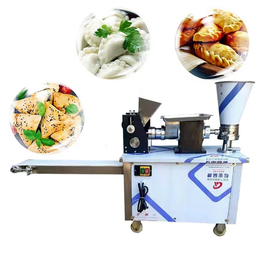 Machine commerciale de fabrication de rouleaux de printemps, d'empanadas, de samosas, de gyozas, de raviolis et de boulettes automatiques