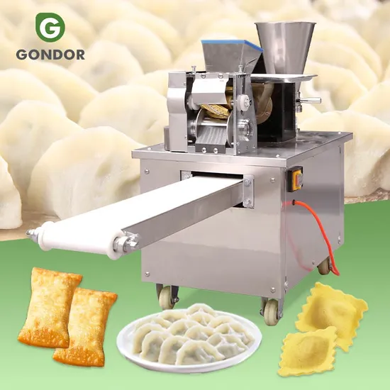 Machine semi-automatique industrielle 220 V en acier inoxydable pour raviolis, gyozas, samosas, pattis, rouleaux de printemps, wraps, boulettes, moules TD